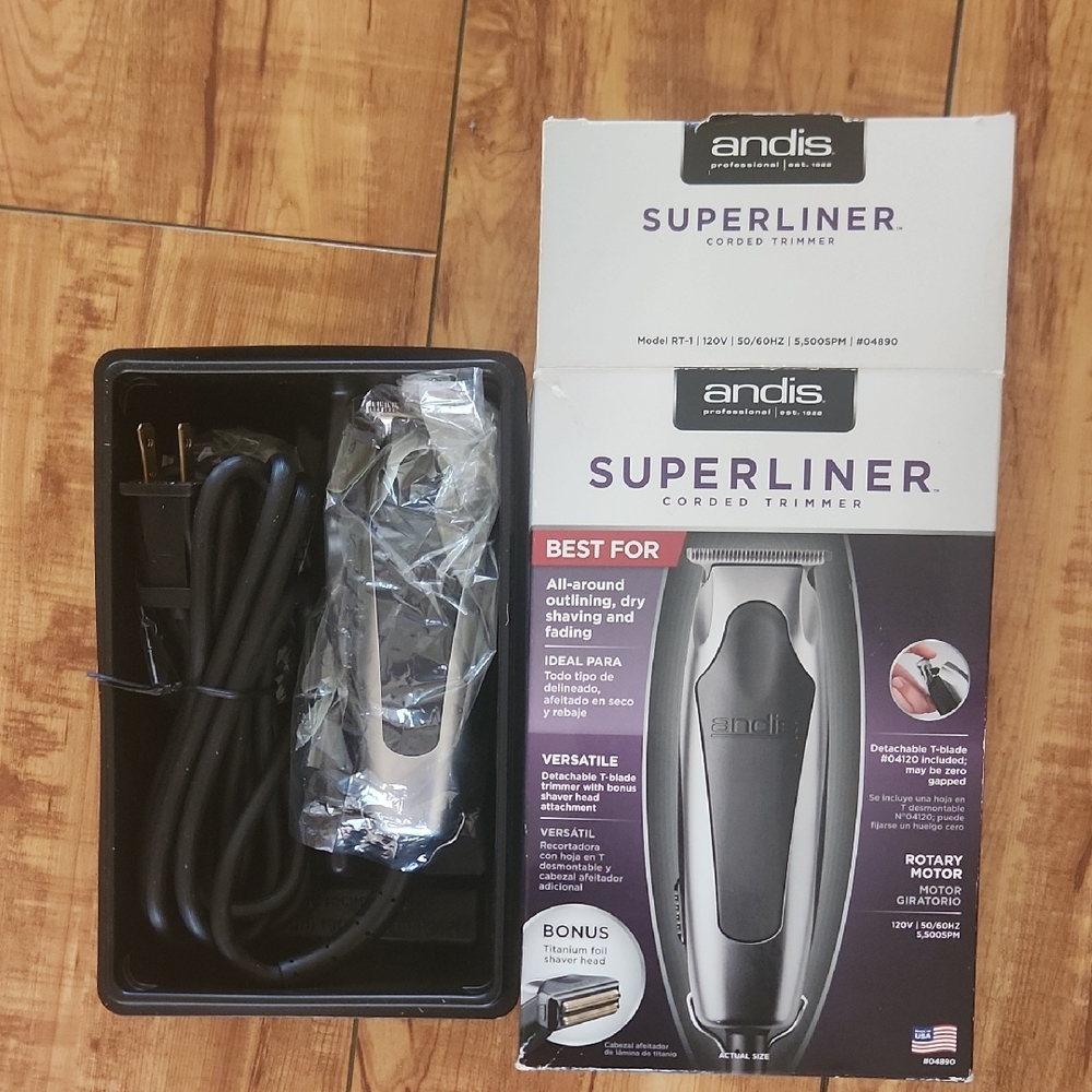 Andis Superliner Corded Trimmer - Black and Gray